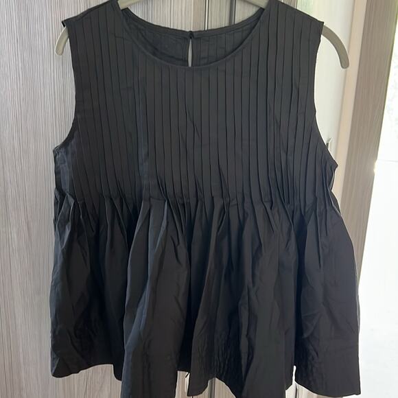 NWT LUXURY MINIMALIST lovers COMMENSE top black cotton M - Picture 3 of 7